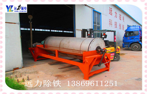 永磁筒式磁选机，安徽顺流永磁筒式磁选机_结构工作原理图_安徽顺流永磁筒式磁选机怎么处理如何调整及工艺流程图